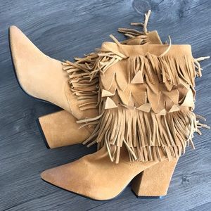 Mojo Moxy frilled boots